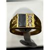 Image 5 : Gents 14K GP onyx solitaire ring