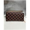 Image 1 : Brown Coach style Wallet with Gold-Tone Hardware