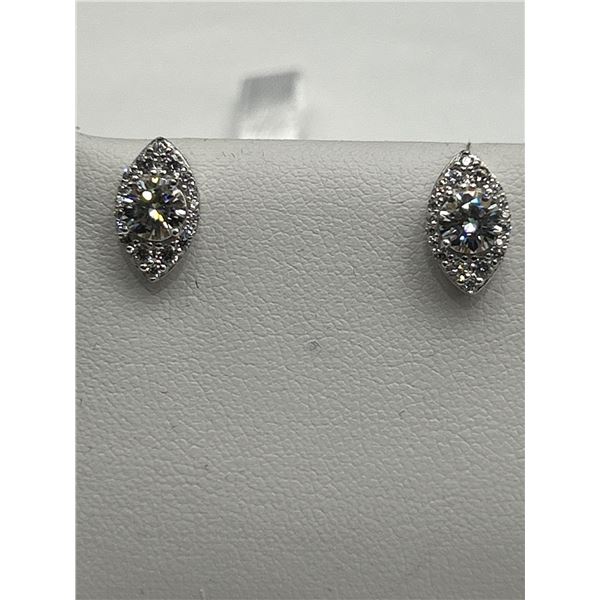 $900 APPRAISED 1.00 CARAT MARUISE EARRING SET