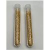 Image 1 : Two Plastic Vials Containing Gold-Colored Flakes