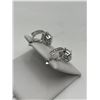 Image 4 : Ladies .985 silver 2.0 carat solitaire earring set