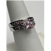 Image 5 : Sterling Silver 925 Pink Cubic Zirconia Ring Set