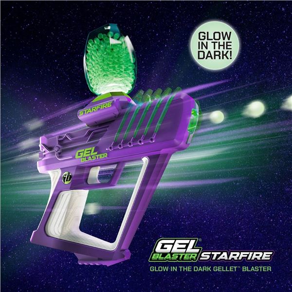 Gel Blaster Starfire With Glow-in-the-Dark Gellets