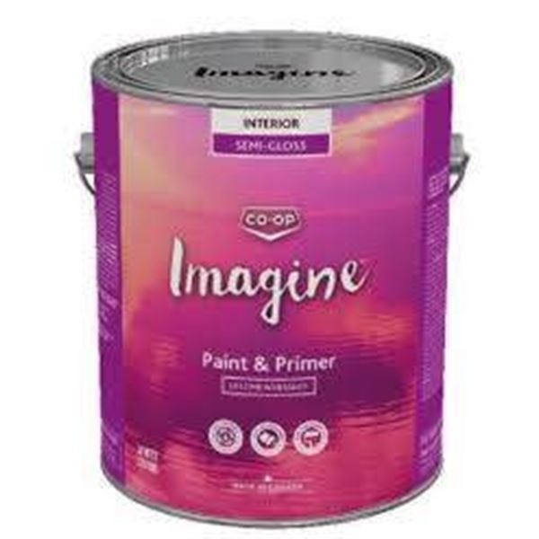 Co-op Imagine Paint And Primer – Interior Semi-Gloss – 2 x 3.37L