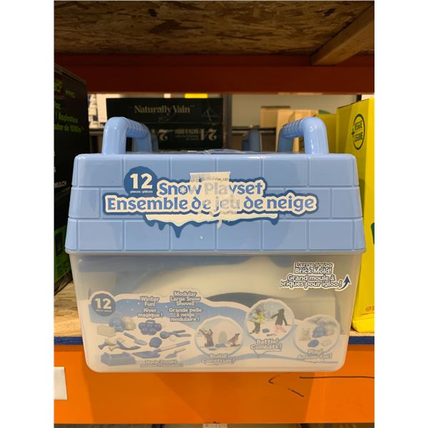 12-Piece Snow Playset with Tools for Snow Sculpting and Play
