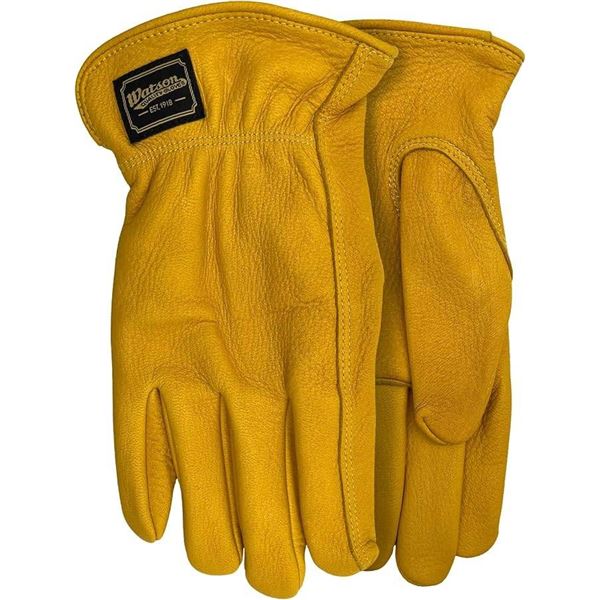 2 Pairs Watson Gloves Range Rider Leather Gloves, Style 57/ Size Large