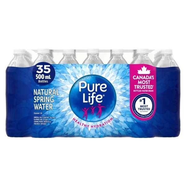 Nestlé Pure Life Natural Spring Water 35-Pack, 500 mL Bottles