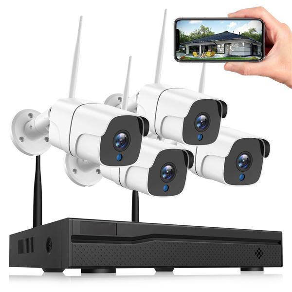 Arrow Connectivity NVR and 4 Cameras Network Video Recorder