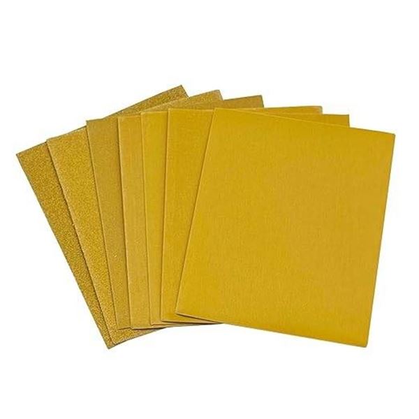 Task Premium Aluminum Oxide Sandpaper, 100 Grit, 5.5 x 4.5 Inch, 25 x 5 sheets
