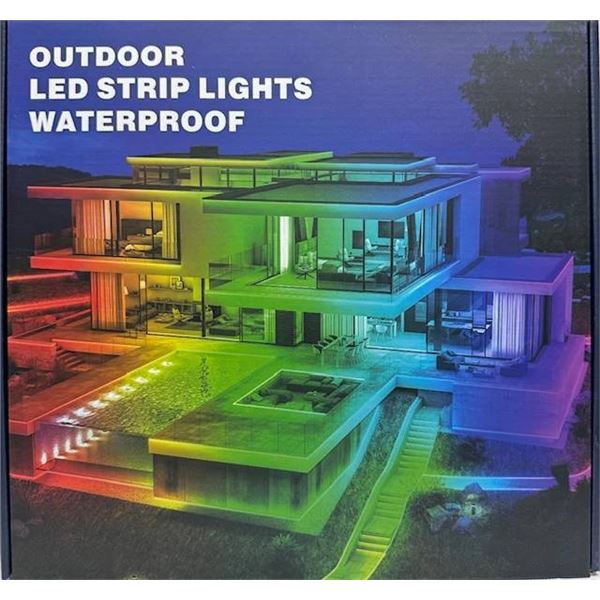 Outdoor RGB LED Waterproof Strip Lights Lot of 4