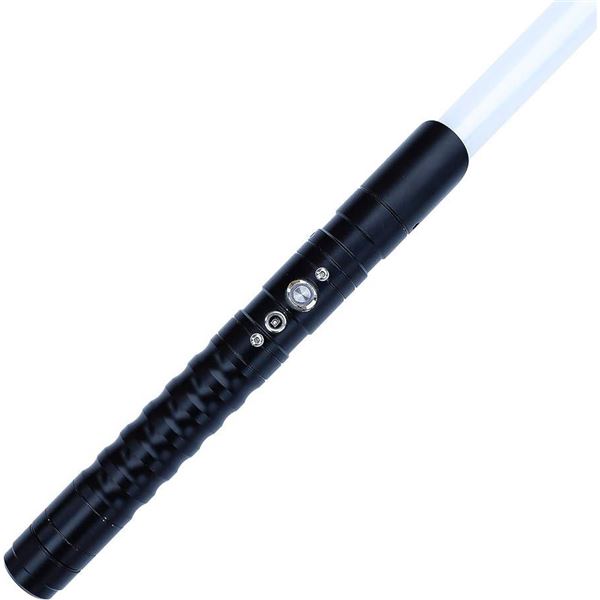 Kybers Standard Series RGB Light Saber with Black Metal Hilt