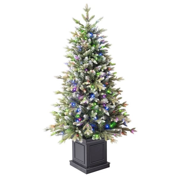4.5-Foot Artificial Potted Tree with Radiant Micro LED Lights