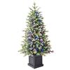 Image 1 : 4.5-Foot Artificial Potted Tree with Radiant Micro LED Lights