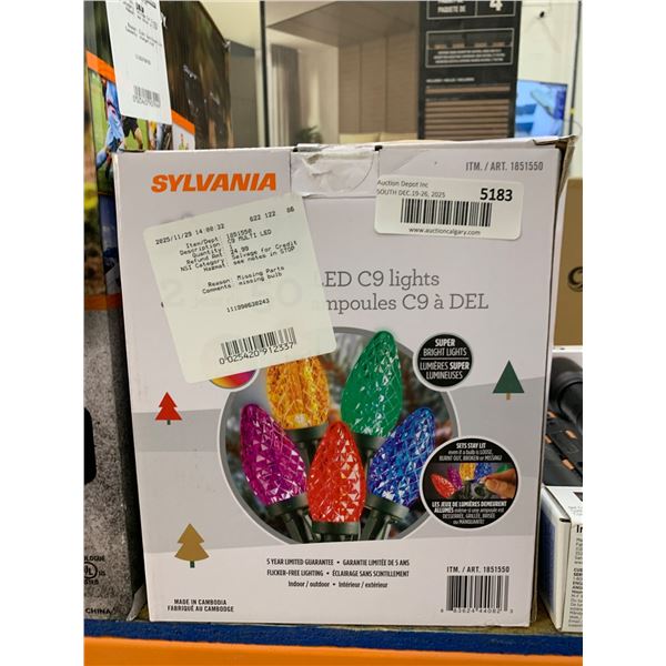 Sylvania LED C9 Lights, Multicolor, ITM/ART 1851556
