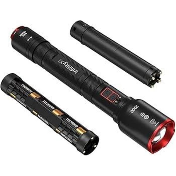 Infinity X1 7000 Rechargeable Flashlights and Batteries Set