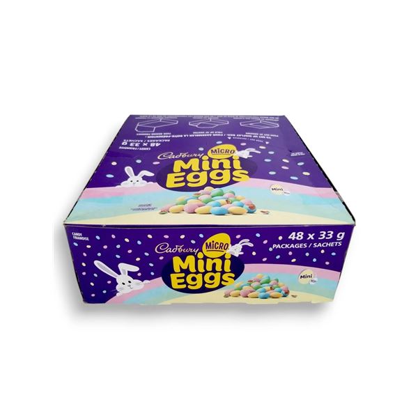 Cadbury Mini Eggs Micro 48 x 33 g (Milk Chocolate Candy)