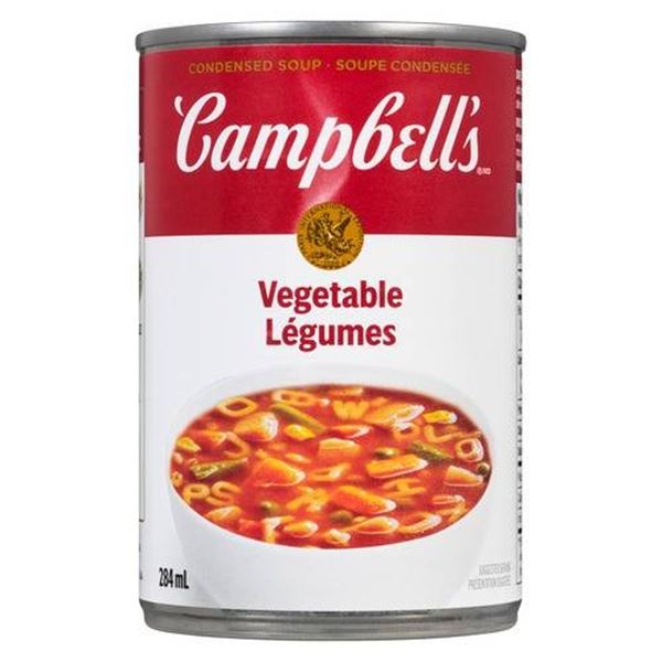 Campbell’s Vegetable Soup, 284 ml Cans, Lot of 24