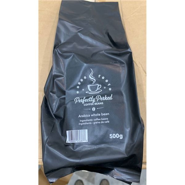 Perfectly Perked Coffee Beans, Arabica, 2 x 500g Bulk Quantity