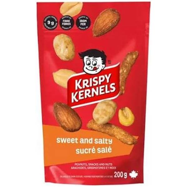 Krispy Kernels Sweet And Salty Mix 200 g, 8 Bags, 1.81 kg Total