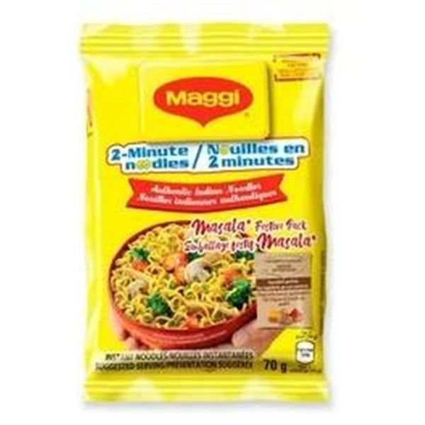 Maggi 2-Minute Noodles Masala Festive Pack Instant Noodles, 70g Each, Box of 1390