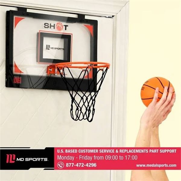 Basketball Hoop Sports Set For Ages 3+ With Adjustable Stand