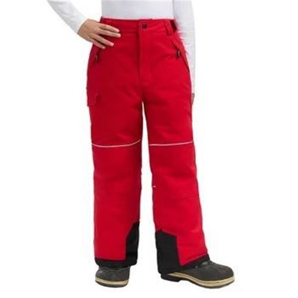 Stormpack Suncie Youth Snow Pants in Red, Size 6, Insulated Winter Wear