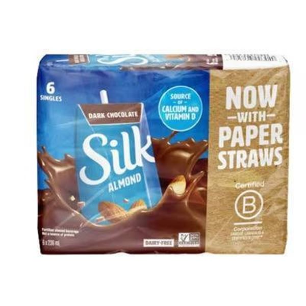 Silk Dark Chocolate Almond Milk 3-Pack, 1 Quart Each