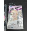 Image 2 : Human Hair Extensions and Wig Caps Set with Various Sizes
