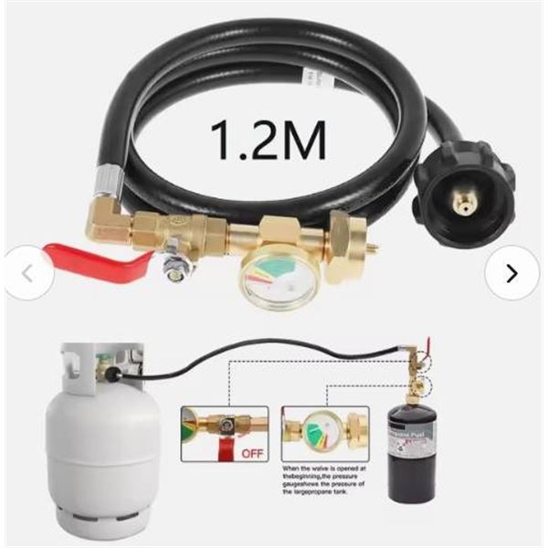 NUPICK Propane Refill Adapter Hose for 1 LB Tanks, Model X004M5AQXV