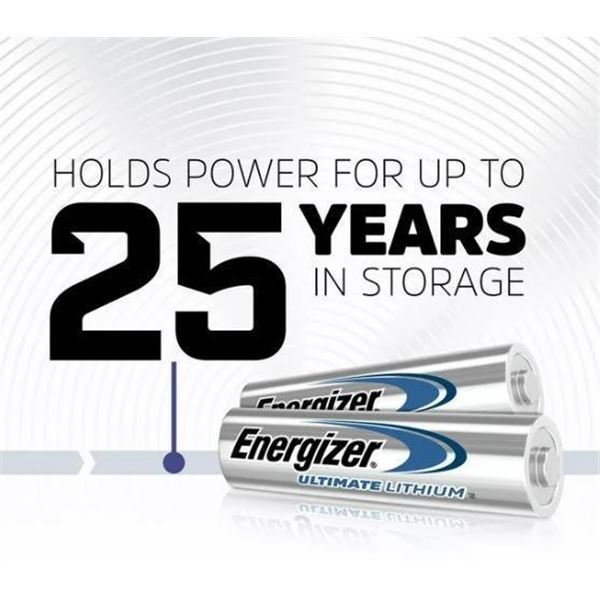 Energizer Ultimate Lithium AA Batteries 4 Pack of 4
