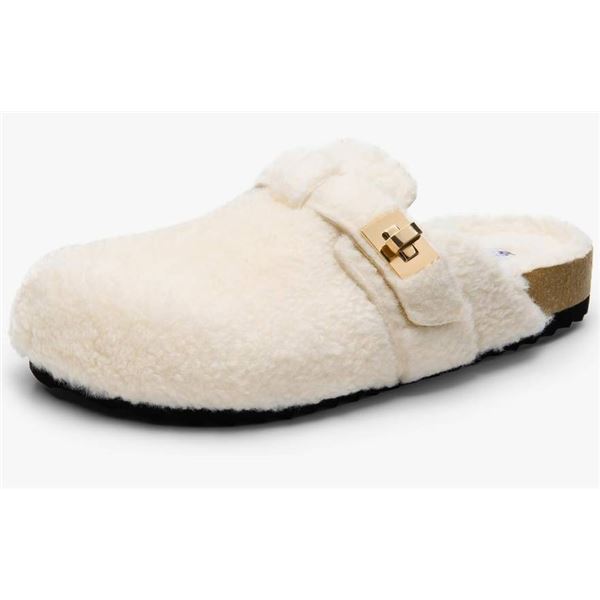 DreamPairs Womens Sherpa Style Clogs Size 7