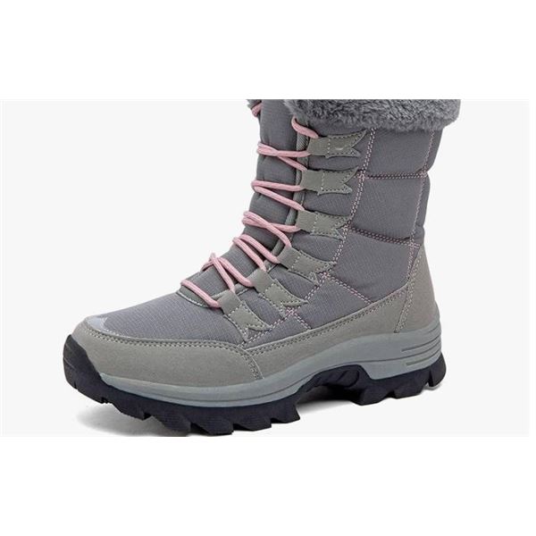 DimaiGlobal Women’s Gray Warm Shoes, Size 10 US