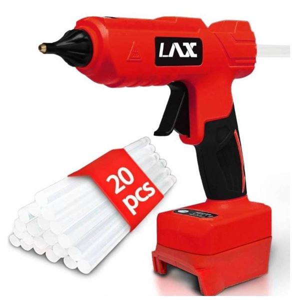 Cordless 100W Hot Glue Gun for Milwaukee M18 Battery, Handheld Heavy Duty Glue Gun Kit with