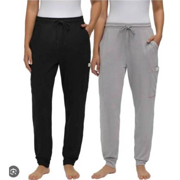 Frank And Oak Size Large Organic Cotton Blend Lounge Pants for Women Set of 2