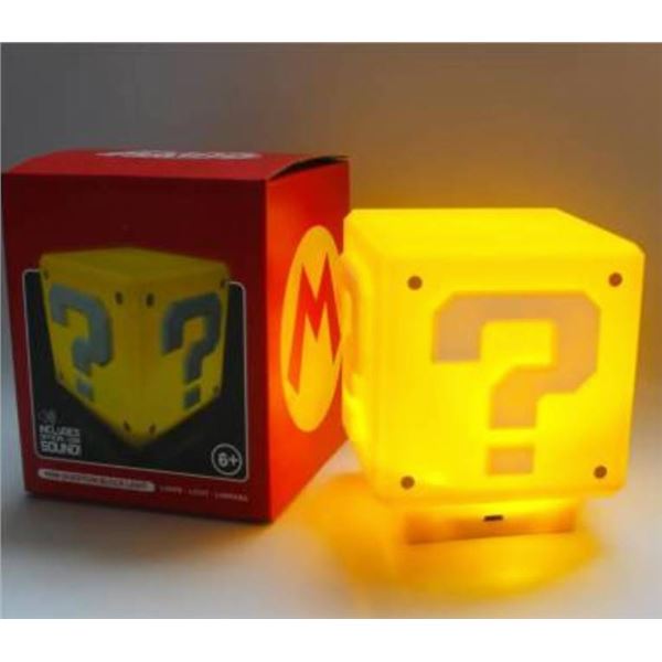 Mini Square Sound Lamp Featuring Push Down Sound Activation