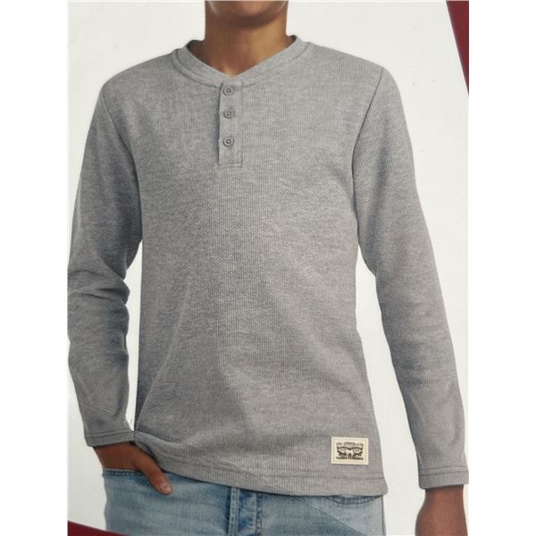 Levi’s Long Sleeve Thermal Shirt, Size Large (10/12), Gray