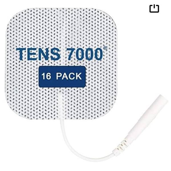 TENS 7000 Official TENS Machine Electrode Pads, 16 Pack – Premium Quality OTC TENS Pads, 2[
