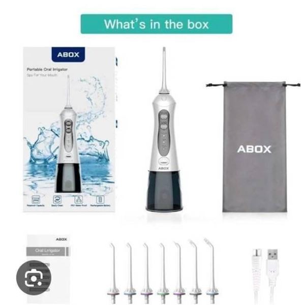 Abox Portable Oral Irrigator, Model TC212 with 300ML Water Tank