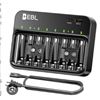 Image 1 : EBL 8-Slot Smart Battery Charger With USB Ports and Auto-Detect