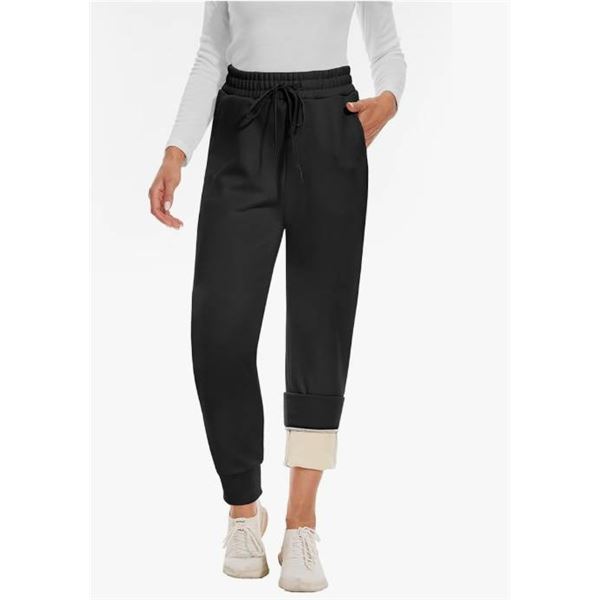 Campsnail Fleece Snow Pants in Black, Model X0049FYFKT