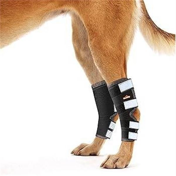1 pair Neoprene Rear Leg Brace for Dogs and Cats – Long, Size S