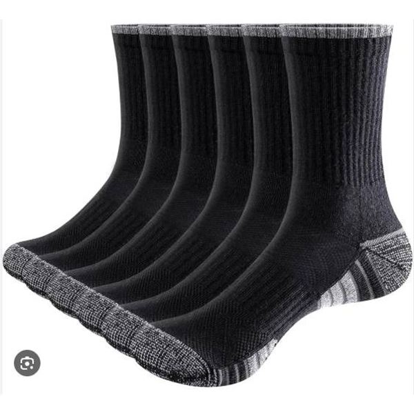 Yuedge Socks with Multi-Color Striped Pattern and Logo Branding