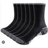 Image 1 : Yuedge Socks with Multi-Color Striped Pattern and Logo Branding
