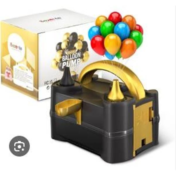 Electric Balloon Pump with Dual Nozzles and Carry Handle CE Certified