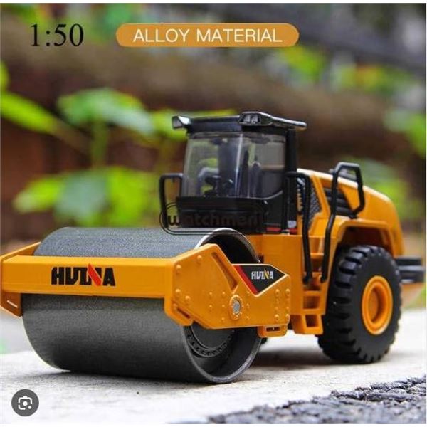 Huina 1715 Professional Road Roller Die-Cast Metal 1:50 Scale Model