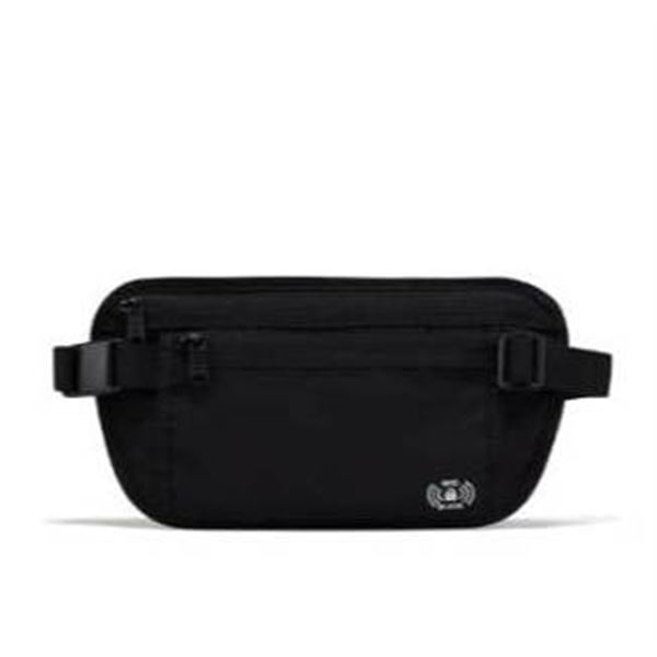 Pander RFID Anti-Theft Waist Money Belt for Travel, Black