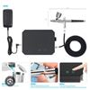 Image 1 : Portable Airbrush Set with Compressor and Accessories