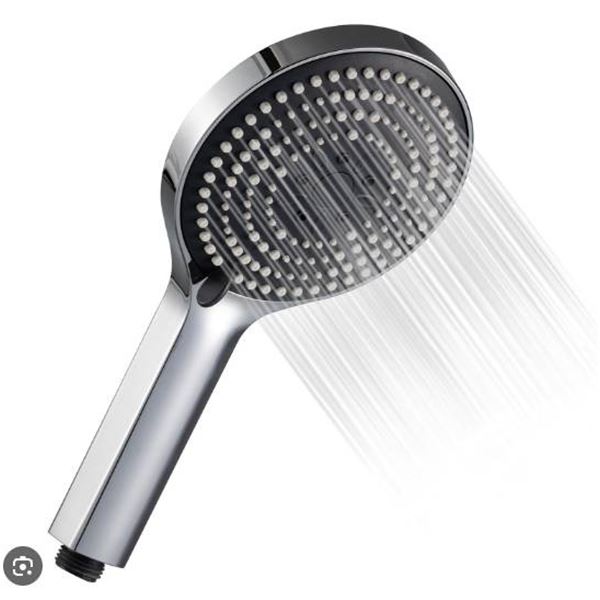 OFFO 6-Mode Shower Head with 60-Inch Stainless Steel Hose Chrome Finish