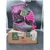 Image 2 : Kamik Waterbug 5 Waterproof Boots for Children, EU 33/34, Grape Raisin Color