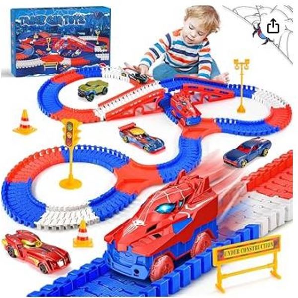 Track Gia Toys Racing Track Set With Spider Design for Ages 3+